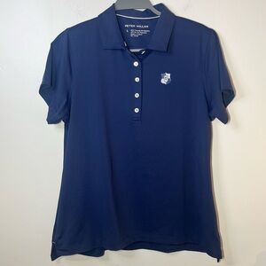 Peter Millar Navy Performance Polo Shirt Women’s Large UPF 50+